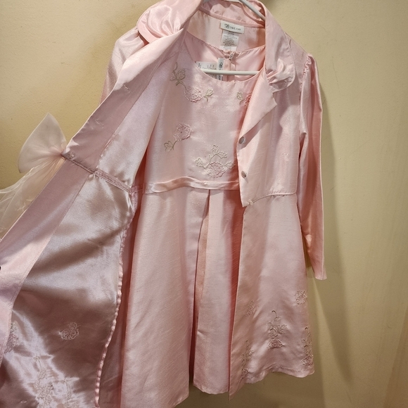 BONNIE JEAN Girls Pink Homecoming Girls Dress with over blazer size 16 - Picture 2 of 13